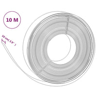 Bordature da Giardino 5 pz Nere 10 m 10 cm in Polietilene 3155435