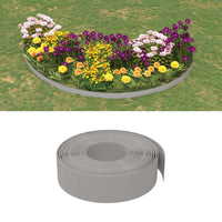 Bordature da Giardino 3 pz Grigie 10 m 15 cm in Polietilenecod mxl 117994