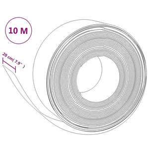 Bordature da Giardino 5 pz Grigie 10 m 20 cm in Polietilene 3155455