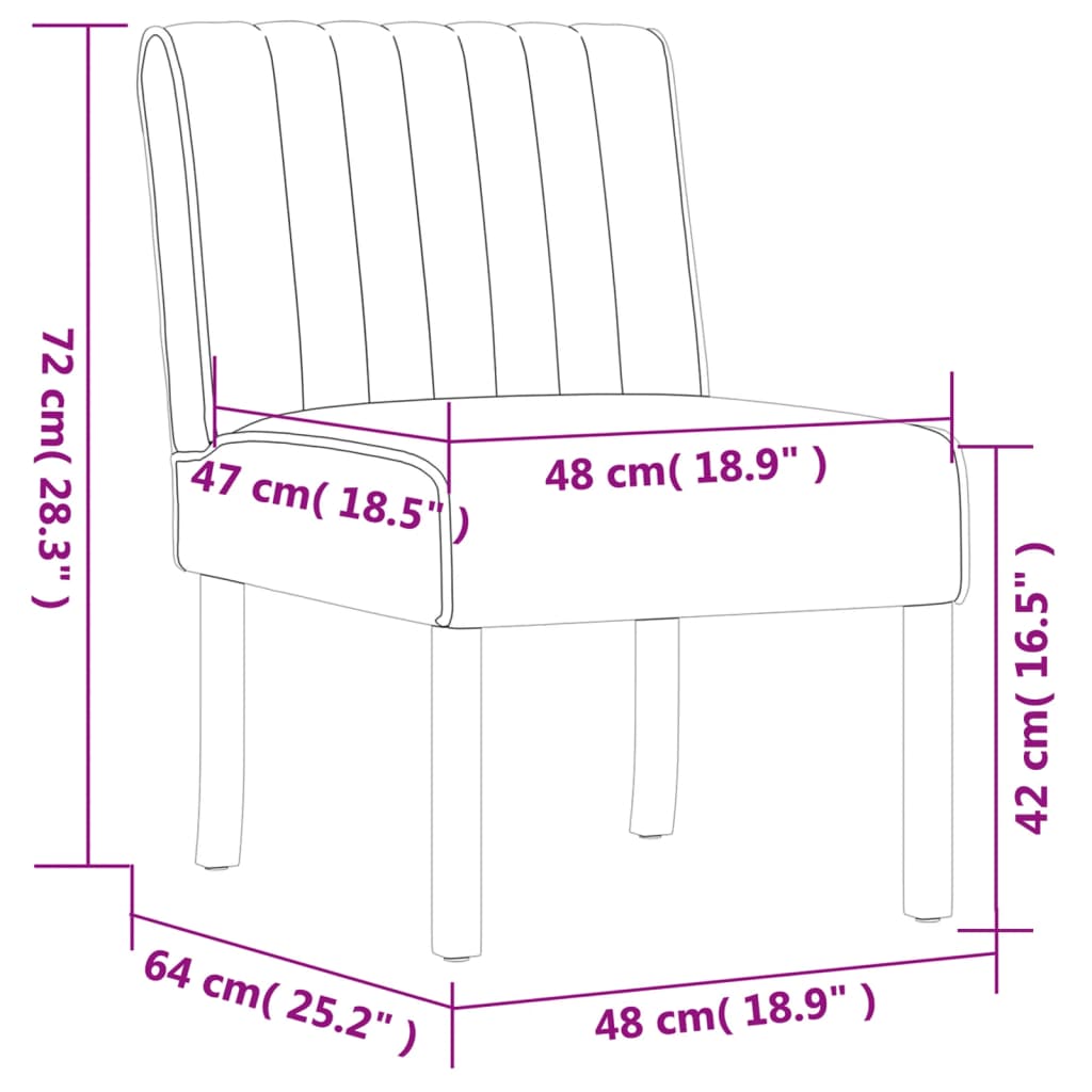 Sedia Pantofola Grigio Scuro in Velluto 352452