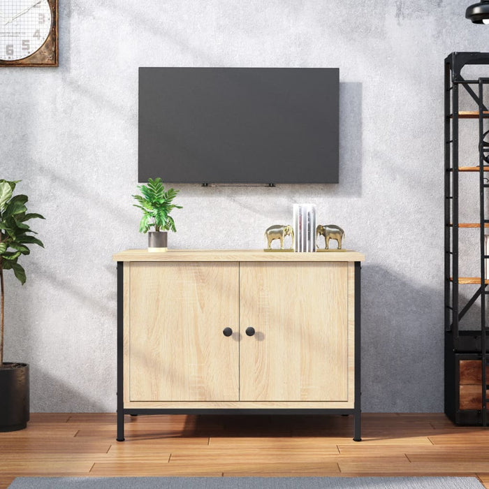 Mobile TV con Ante Rovere Sonoma 60x35x45 cm Legno Multistrato 826296