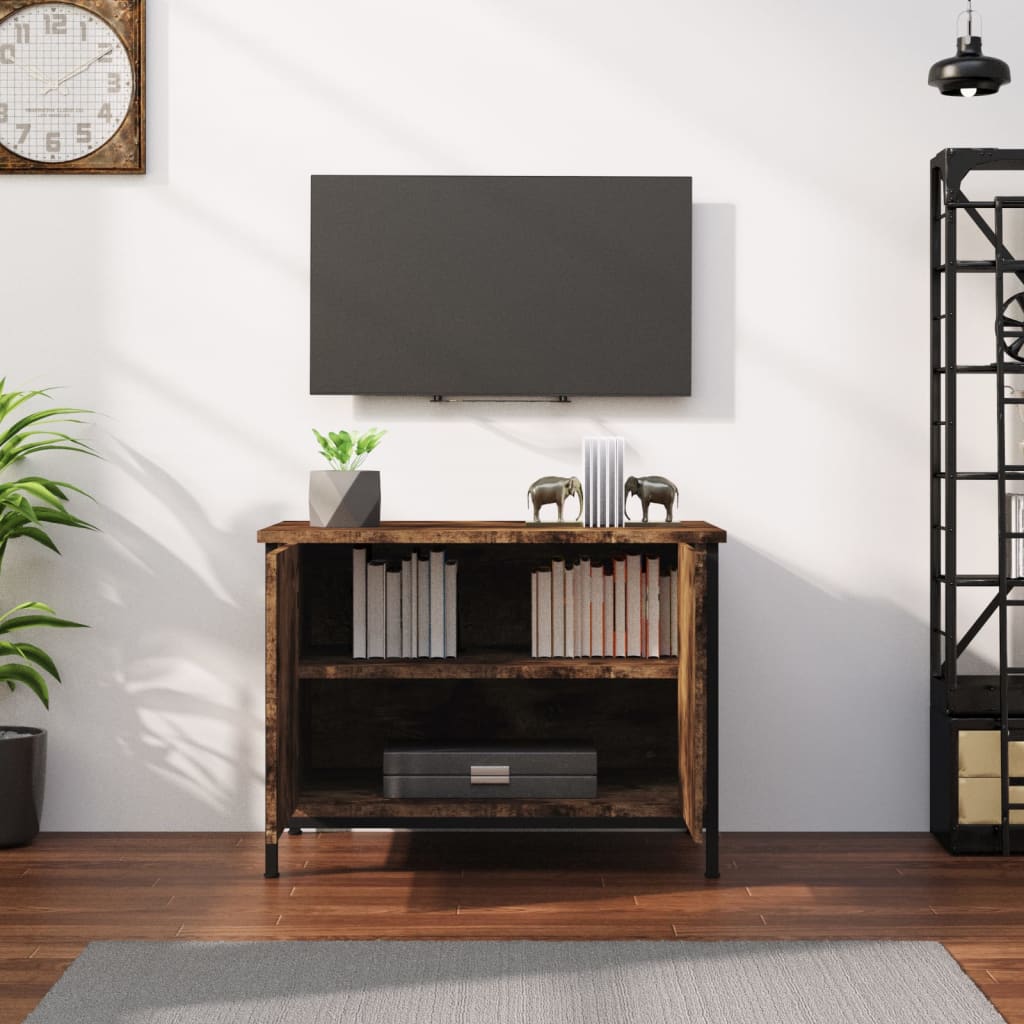 Mobile TV con Ante Rovere Marrone 60x35x45 cm Legno Multistratocod mxl 79055