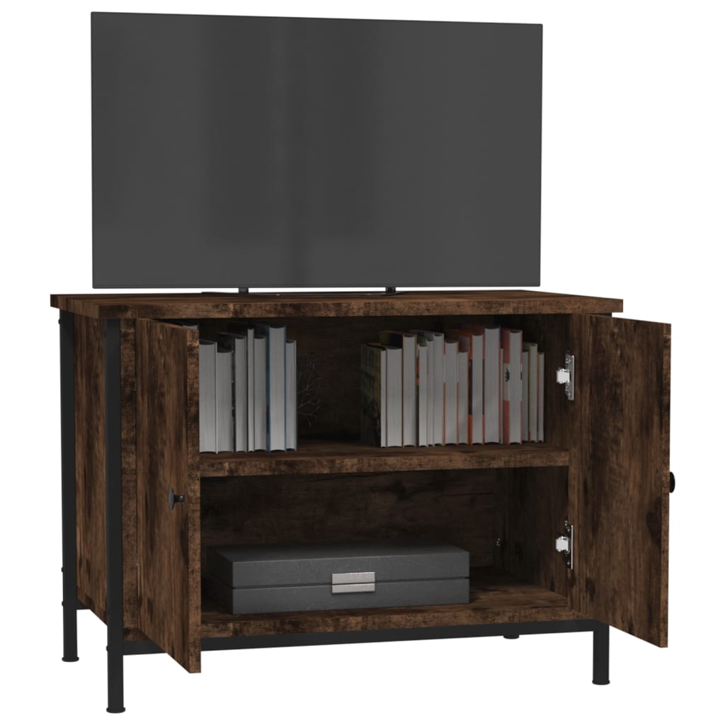 Mobile TV con Ante Rovere Marrone 60x35x45 cm Legno Multistrato 826299