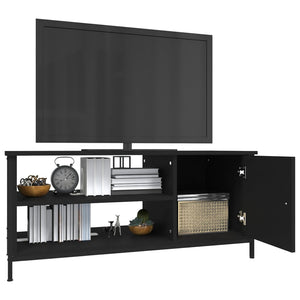 Mobile Porta TV Nero 100x40x45 cm in Legno Multistrato 826300