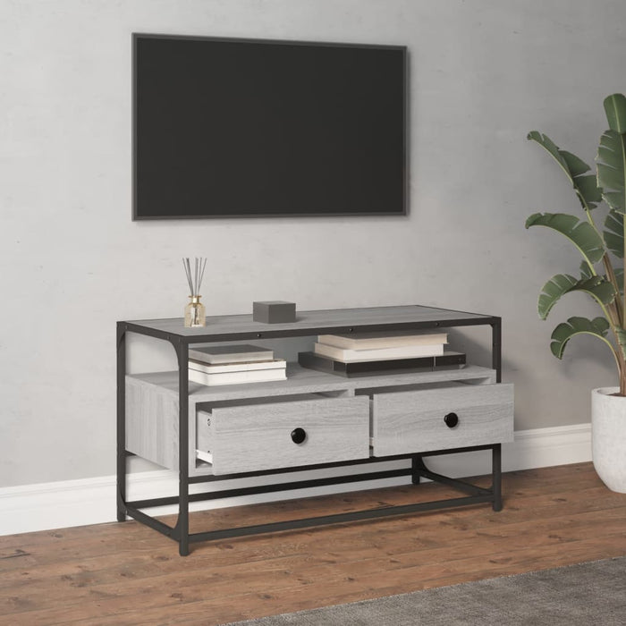 Mobile Porta TV Grigio Sonoma 80x35x45 cm in Legno Multistratocod mxl 127519