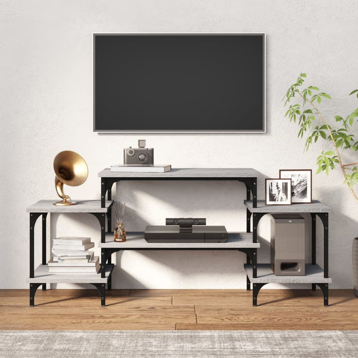 Mobile Porta TV Grigio Sonoma 117x35x52 cm in Legno Multistratocod mxl 127341