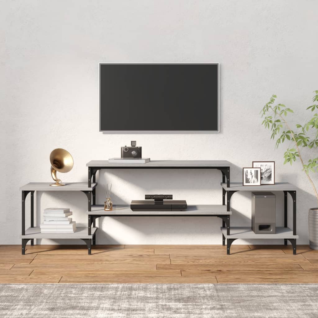 Mobile Porta TV Grigio Sonoma 157x35x52 cm in Legno Multistratocod mxl 103358