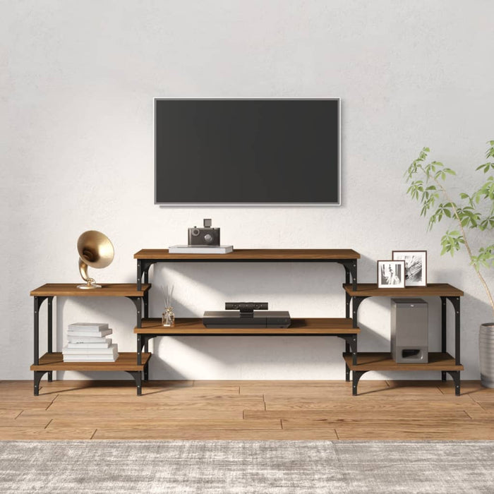 Mobile Porta TV Rovere Marrone 157x35x52 cm Legno Multistratocod mxl 126978