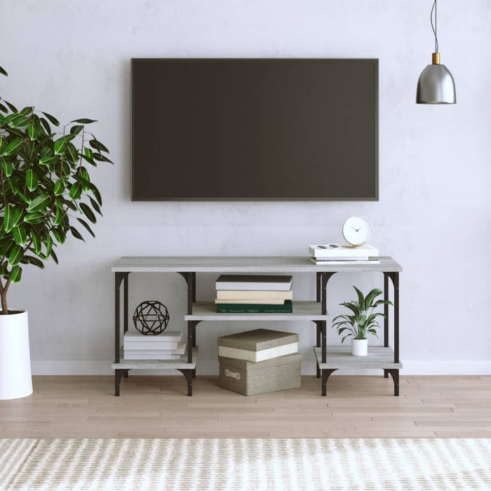 Mobile Porta TV Grigio Sonoma 102x35x45,5 cm Legno Multistrato 826333