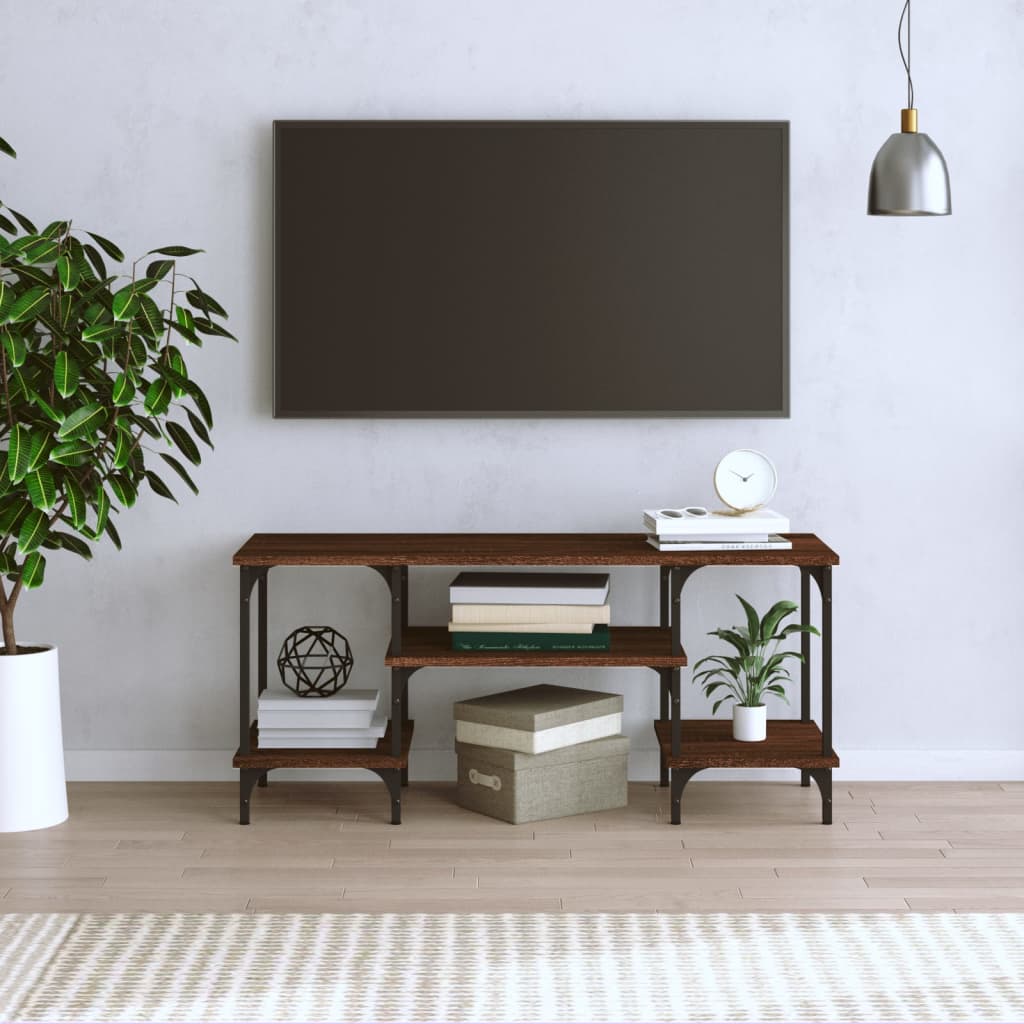 Mobile Porta TV Rovere Marrone 102x35x45,5 cm Legno Multistrato 826334