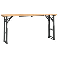 Tavolo Pieghevole Birreria 170x50x75/105cm Legno Massello Abetecod mxl 130356