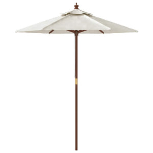 Ombrellone da Giardino con Palo in Legno Sabbia 196x231 cm 363159