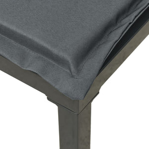 Poltrona Angolare Giardino con Cuscini Polyrattan Nero e Grigio 362797