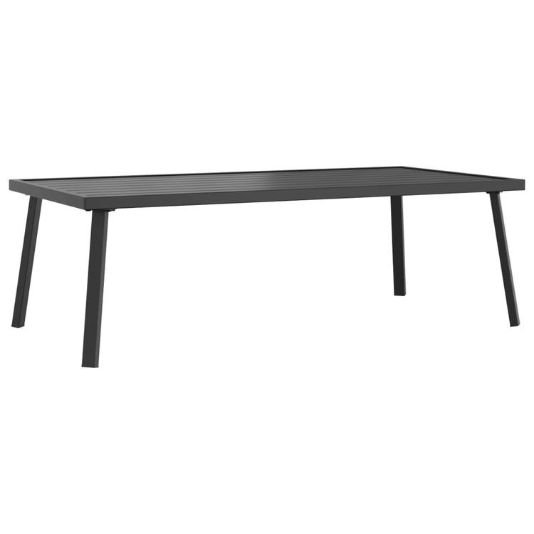 Tavolino da Giardino Antracite 110x55x35 cm Acciaiocod mxl 79223