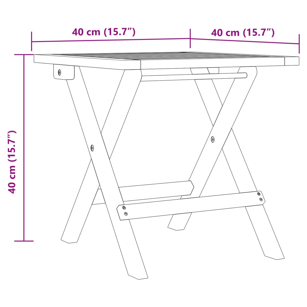 Lettino Prendisole con Tavolino Grigio Legno Massello di Acacia 363280