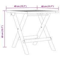 Lettino Prendisole con Tavolino Grigio Legno Massello di Acacia 363280