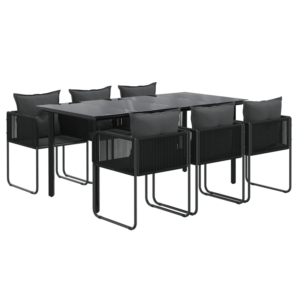 Set da Pranzo da Giardino 5 pz Nero 3156496