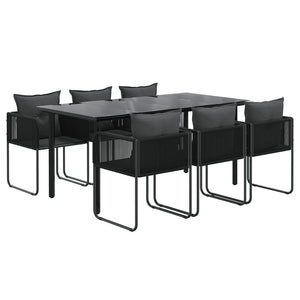 Set da Pranzo da Giardino 5 pz Nero 3156496