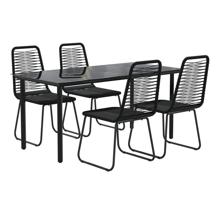 Set da Pranzo da Giardino 5 pz Nero  cod mxl 35275