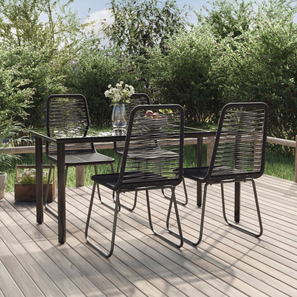 Set da Pranzo da Giardino 5 pz Nero  cod mxl 35275