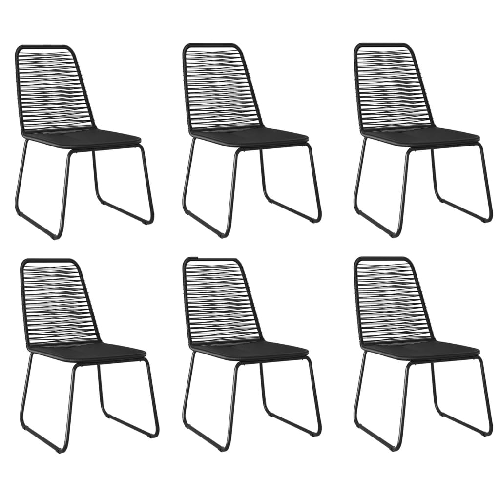 Set da Pranzo da Giardino 7 pz Nero 3156505