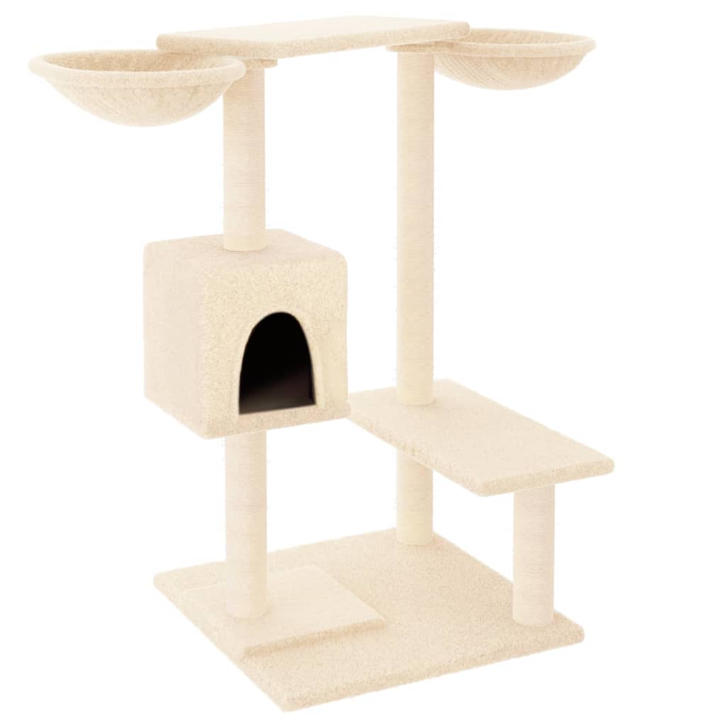 Albero per Gatti con Tiragraffi Crema 82 cm 171759