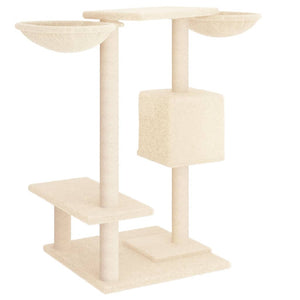 Albero per Gatti con Tiragraffi Crema 82 cm 171759