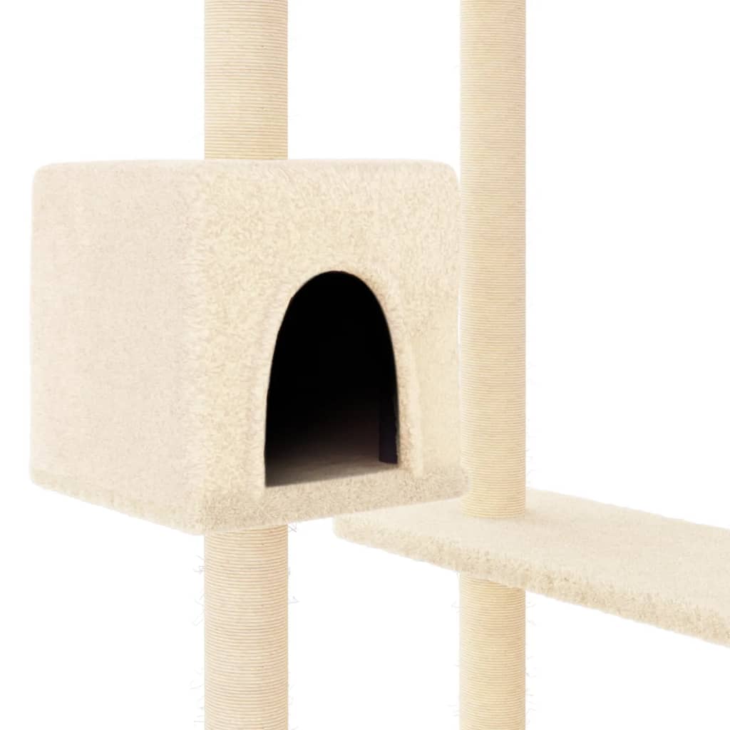 Albero per Gatti con Tiragraffi Crema 82 cm 171759