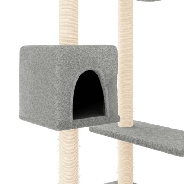 Albero per Gatti con Tiragraffi Grigio Chiaro 82 cm 171760