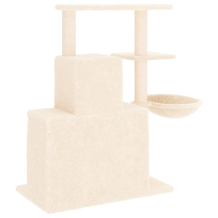 Albero per Gatti con Tiragraffi in Sisal Crema 83 cm 171765