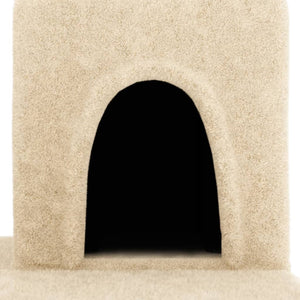 Albero per Gatti con Tiragraffi in Sisal Crema 154 cm 171771