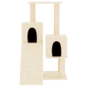 Albero per Gatti con Tiragraffi in Sisal Crema 82 cm 171777