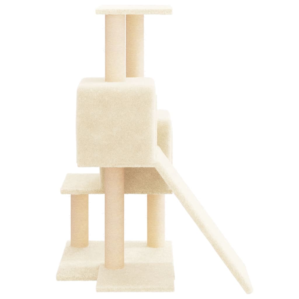 Albero per Gatti con Tiragraffi in Sisal Crema 82 cm 171777