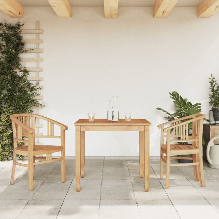 Set da Pranzo per Giardino 3 pz in Legno Massello di Teak 3155753