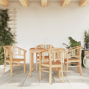 Set da Pranzo per Giardino 5 pz in Legno Massello di Teakcod mxl 100345