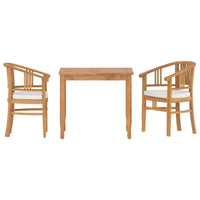 Set da Pranzo per Giardino 3 pz in Legno Massello di Teak 3155755