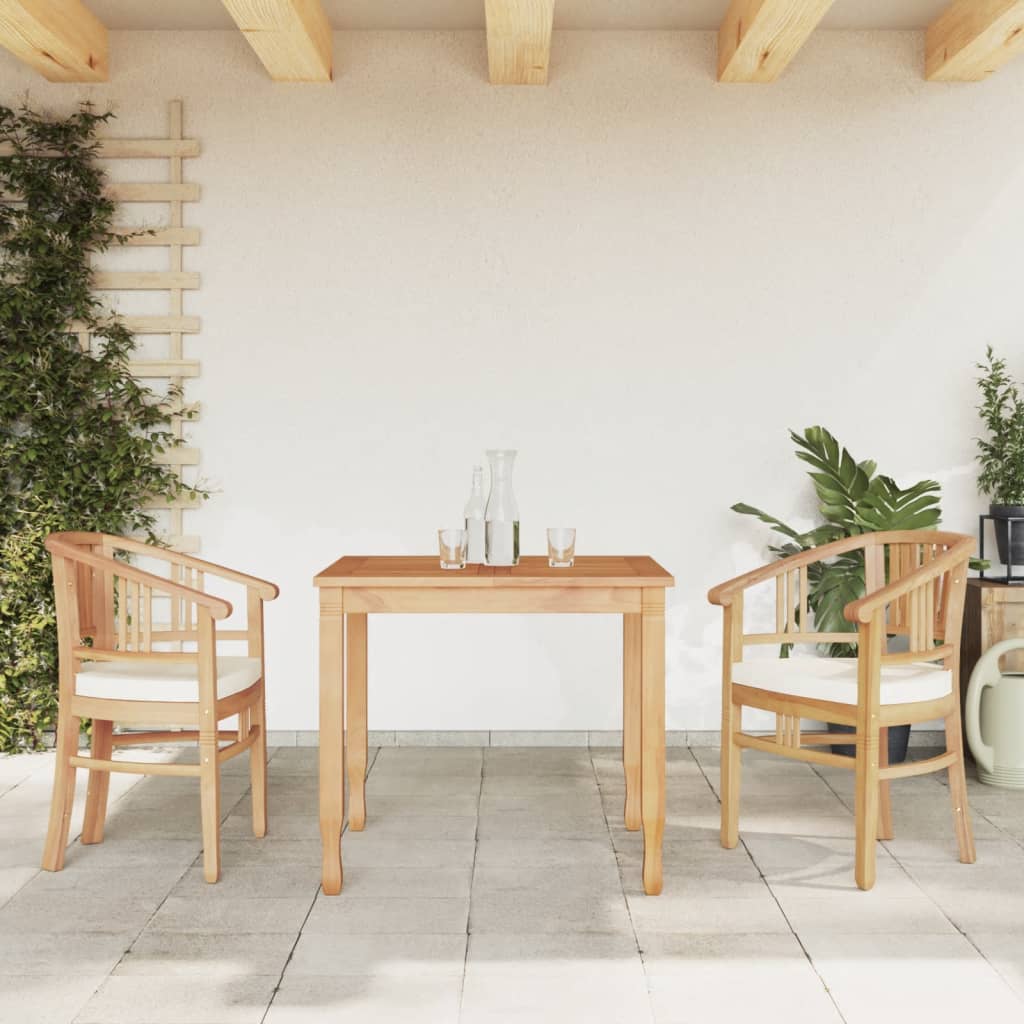 Set da Pranzo per Giardino 3 pz in Legno Massello di Teak 3155755