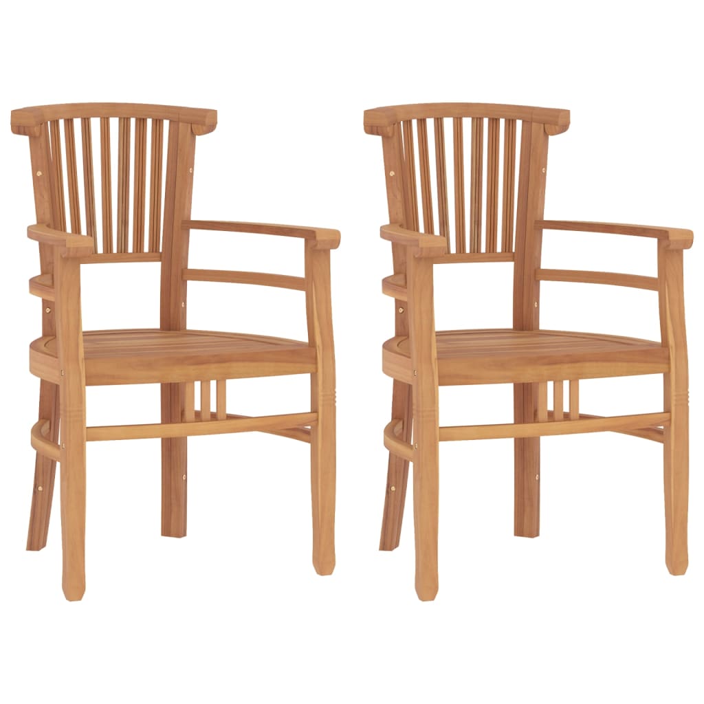 Set da Pranzo per Giardino 3 pz in Legno Massello di Teak 3155759