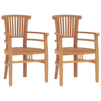 Set da Pranzo per Giardino 3 pz in Legno Massello di Teak 3155759