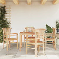 Set da Pranzo per Giardino 5 pz in Legno Massello di Teakcod mxl 76392