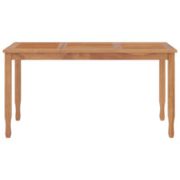 Set da Pranzo per Giardino 5 pz in Legno Massello di Teak 3155767