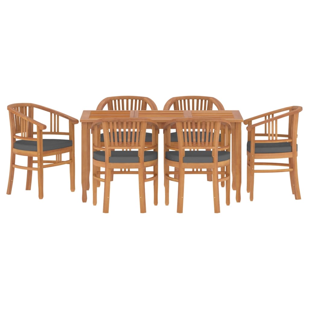 Set da Pranzo da Giardino 7 pz in Legno Massello di Teak 3155772