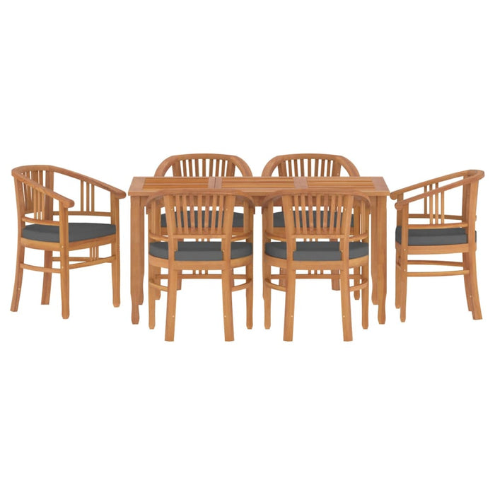 Set da Pranzo da Giardino 7 pz in Legno Massello di Teak 3155772