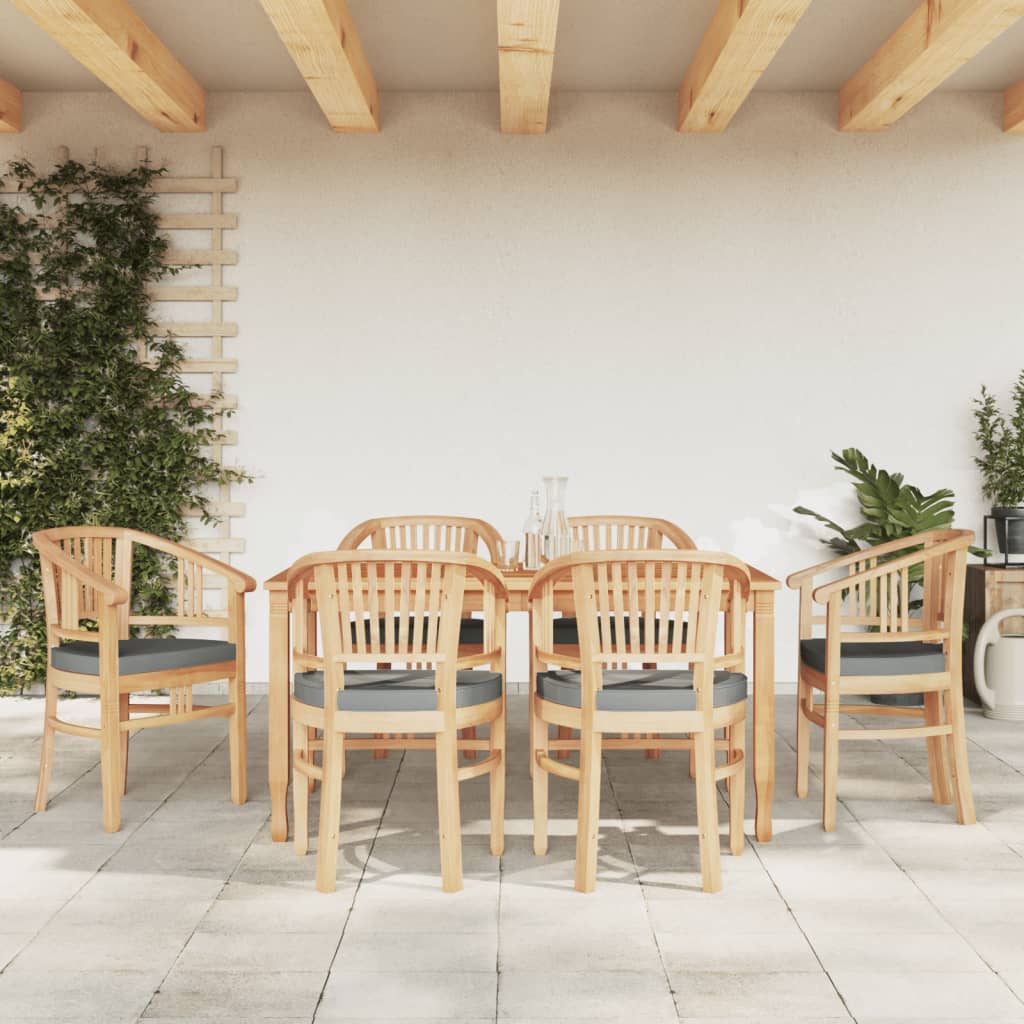 Set da Pranzo da Giardino 7 pz in Legno Massello di Teak 3155772