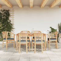 Set da Pranzo da Giardino 7 pz in Legno Massello di Teak 3155772