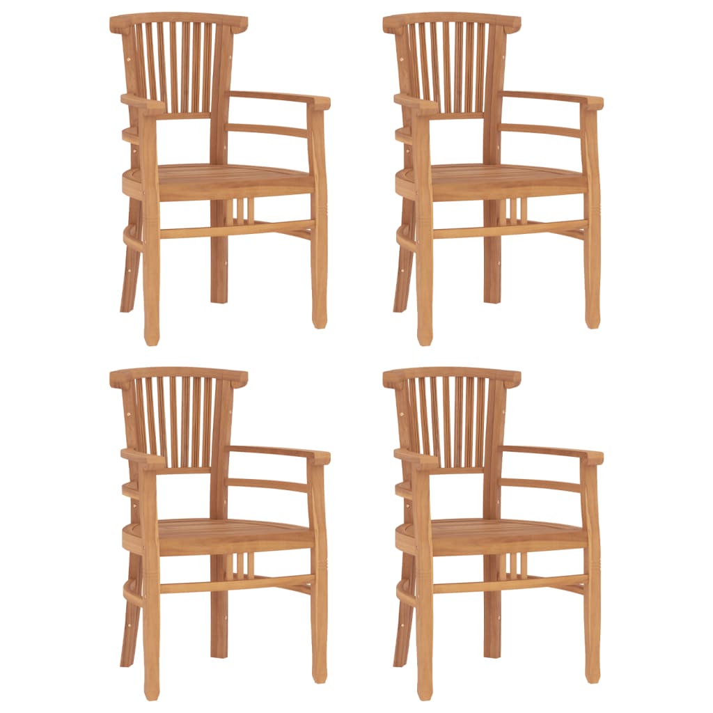 Set da Pranzo per Giardino 5 pz in Legno Massello di Teak 3155773