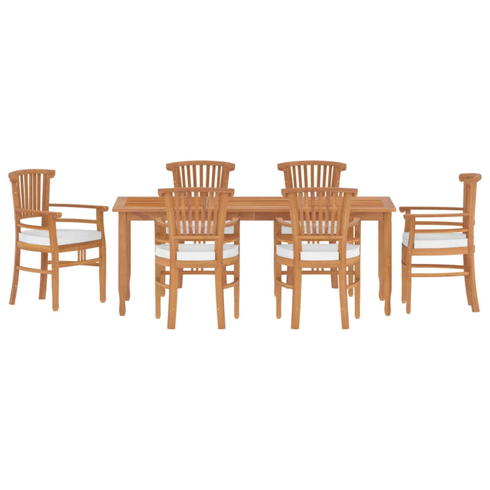 Set da Pranzo da Giardino 7 pz in Legno Massello di Teak 3155789