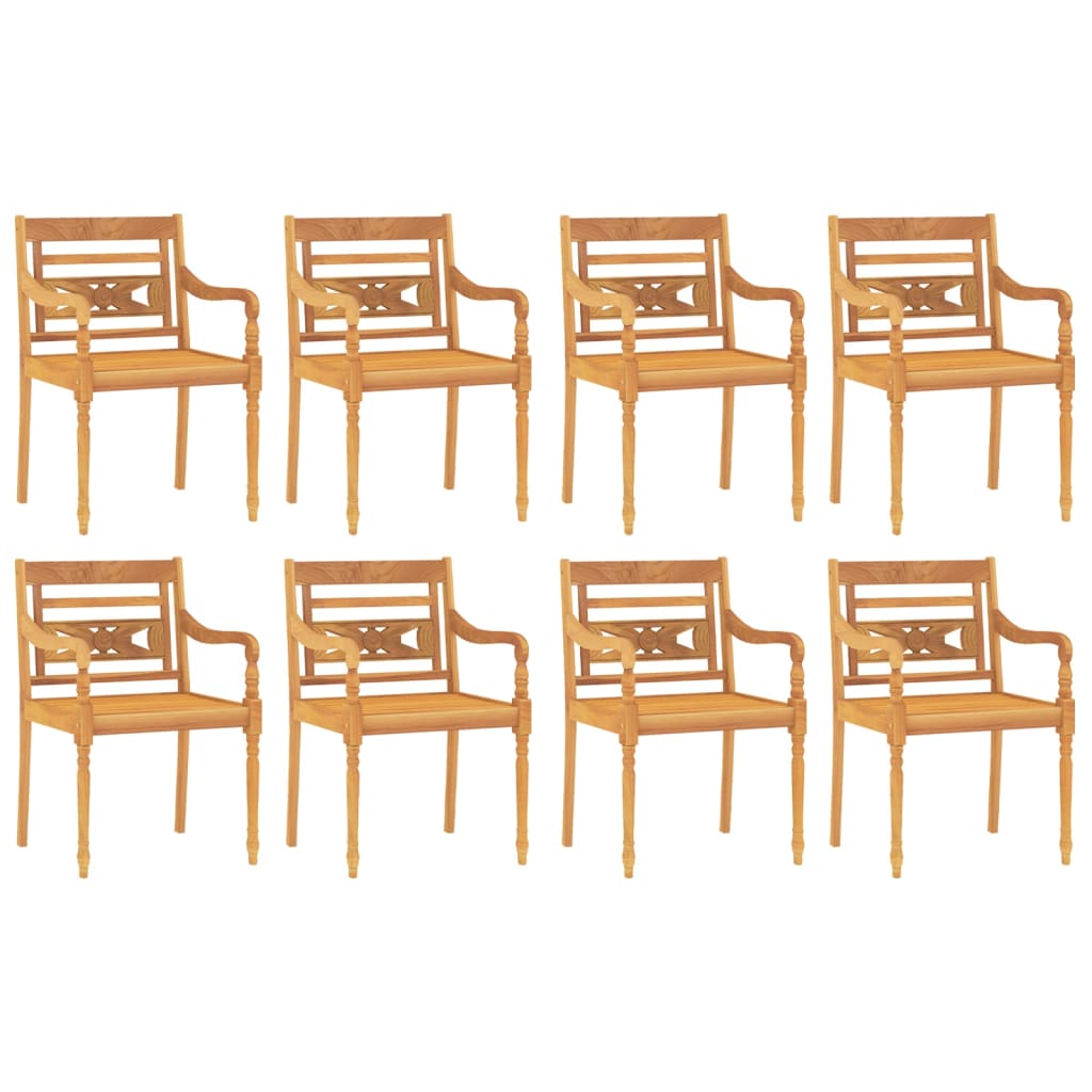 Set da Pranzo per Giardino 9 pz in Legno Massello di Teak 3155983