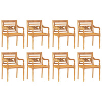 Set da Pranzo per Giardino 9 pz in Legno Massello di Teak 3155983