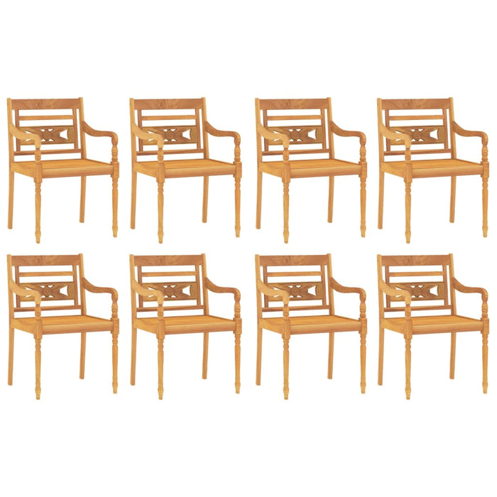 Set da Pranzo per Giardino 9 pz in Legno Massello di Teak 3155983